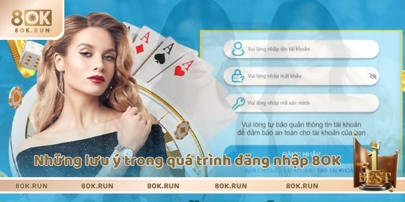 Những lưu ý trong quá trình đăng nhập 8OK