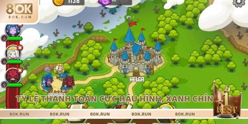 Tỷ lệ thanh toán cực hậu hĩnh, xanh chín